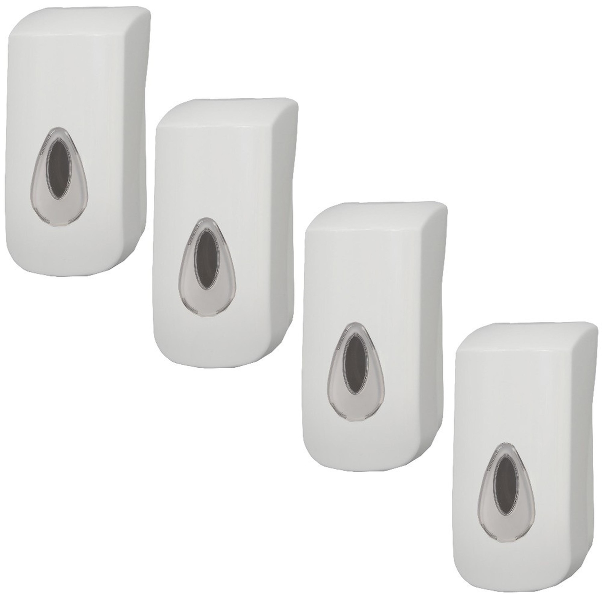 All Care 4 PlastiQline Seifenspender - 400 ml - Kunststoff - weiß - Wandspender - clear Image