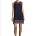 Kate Spade Dresses | Kate Spade Embroidered Tassel Sleeveless Shift Dress In Rich Navy | Color: Blue | Size: 4