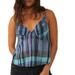 Free People Tops | Free People We The Free Plaid Crop Cami Top Cotton Printed Beach Xs New | Color: Blue | Size: Xs