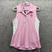 Adidas Tops | Adidas Polo Shirt Women Small Pink Sleeveless Kaiwah Golf The Ocean Course Upf | Color: Pink | Size: S