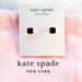 Kate Spade Jewelry | Kate Spade That Sparkle Princess Cut Stud Earrings In Black/Gold | Color: Black/Gold | Size: Os