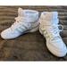 Adidas Shoes | Adidas Forum Mid White Linen/ Green Women's Size 6 | Color: Green/White | Size: 6