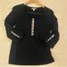 Burberry Tops | Burberry Black 3/4 Sleeve Top Size Large | Color: Black | Size: L