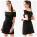 Urban Outfitters Dresses | Cooperative Odelia Ribbed Off-The-Shoulder Dress | Color: Black | Size: S
