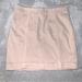 Free People Skirts | Free People “Modern Day Femme” Tan Denim Mini Skirt | Color: Cream/Tan | Size: 2