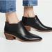 Madewell Shoes | Madewell Grayson Chelsea Ankle Boots In Black Leather 8.5 | Color: Black/Brown | Size: 8.5