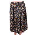 Lularoe Skirts | Lularoe Fall Feathers Madison Skirt Size Medium Pockets Pullon Stretchy | Color: Black/Orange | Size: M