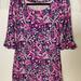 Lilly Pulitzer Dresses | Lilly Pulitzer, 3/4 Sleeve, Floral Print Dress, Size M | Color: Blue/Pink | Size: M