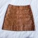 Free People Skirts | Free People Mini Modern Femme Vegan Leather Skirt Cognac | Color: Brown/Tan | Size: 0