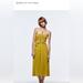 Zara Dresses | Cut Out Dress | Color: Gold/Yellow | Size: 6