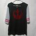 Disney Tops | Disney Parks Women's Shirt Black Star Wars Rebel Alliance 3/4 Sleeve Size Large | Color: Black/Red | Size: L