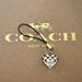 Coach Accessories | Coach White Enamel Signature Heart Keychain Fob Cell Phone Lanyard | Color: Silver/White | Size: Os