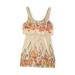 Free People Dresses | Free People Orange Blue Shimmer Embroidered Tank Sheath Tunic Dress | Color: Gold/Pink | Size: S