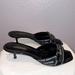 Louis Vuitton Shoes | Louis Vuitton Black/White Logo Kitten Heel Mules/Sandals | Color: Black/White | Size: 39