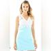 Lilly Pulitzer Dresses | Lilly Pulitzer Colorblock Sandi Shift Dress- Icing Tiffany Blue, White Lace | Color: Blue/White | Size: 00