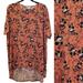 Lularoe Tops | Disney Minnie Mouse Lularoe Medium Irma Women's Top | Color: Black/Orange | Size: M