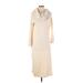 Banana Republic Factory Store Casual Dress - Sweater Dress Cowl Neck Long sleeves: Ivory Solid Dresses - Women's Size Small