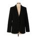 Banana Republic Factory Store Blazer Jacket: Below Hip Black Solid Jackets & Outerwear - Women's Size 10