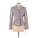 Tahari Wool Blazer Jacket: Short Gray Jackets & Outerwear - Women's Size 8