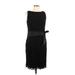 American Living Casual Dress - Sheath Crew Neck Sleeveless: Black Print Dresses - Women's Size 12