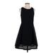 Mossimo Casual Dress - Party Crew Neck Sleeveless: Black Print Dresses - Women's Size Small