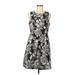Tabitha Casual Dress - A-Line: Black Floral Dresses - Women's Size 6
