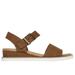 Skechers Women's BOBS Desert Kiss - Serendipitous Sandals | Size 6.5 | Chestnut | Textile | Vegan | Machine Washable