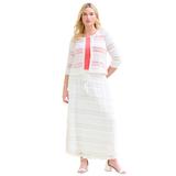 Plus Size Women's Lace Bolero Cardigan by Roaman's in White (Size 14/16)