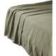 Dock Avenue - Drap plat 240 x 300 cm Gaze de coton unie gaia coloris Vert Romarin