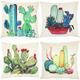 Cactus DéCor Jeter D'Oreiller Plantes DéCoratif Carré ExtéRieur Housse de Coussin D'Oreiller pour