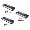 UPKOCH 3 Sets 37 Key Keyboard Music Keyboard Black Keyboard Infant Girl Toys Learning Piano Toy Number Toys Kids Keyboard Kid Toy Electric Child Musical Instrument Electronic Component