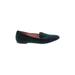 J.Crew Flats: Green Print Shoes - Women's Size 8 - Almond Toe