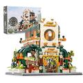 ArrGo Modular House Building Blocks Plants Garden House Building Blocks Kit MOC Clamp Building Blocks Custom Building Blocks Construction Set Toys Botanical Garden Bricks Kit 502pcs