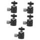 Hemobllo 5pcs Universal Ptz Microphone Stand Adapter Tripod Ball Head Mount Tripod Attachment Camera Desk Mount Camera Mount Clamp Tripod Clip To Rotate Aluminum Alloy Rotatable