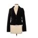 Burberry Blazer Jacket: Short Black Print Jackets & Outerwear - Women's Size 4