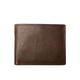 SSWERWEQ Leather Wallets for Men Cow Leather Men Wallets with Coin Pocket Vintage Male Purse Function Brown Genuine Leather Men Wallet with Card Holders
