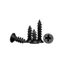 Screw bolt, nut set M1-M4 Carbon Steel Black Cross Recessed Countersunk Flat Head Tapping Wood Screw(Color:6mm,Size:M2.5 x 50pieces) (Color : 5mm, Size : M1.2x 100pieces)