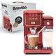 Breville VCF147X Prima Latte III Espresso Machine | Fully Automatic Coffee Machine for Espresso, Cappuccino & Latte Coffee | 19 Bar Italian Pump & Milk Frother | Compatible with ESE Pads | Red