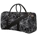 Travel Duffel Bag Sport Gym Bag Weekender Overnight Bag Carry on bag Training Shoulder for Women Men Boys Girls, Spider Web Network