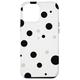 Hülle für iPhone 13 Pro Max Retro Schwarz Weiß Polka Dot Muster Stilvoll Chic Modern Dots