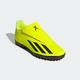 Fußballschuh ADIDAS PERFORMANCE "X CRAZYFAST CLUB VEL TF J" Gr. 37, bunt (team solar yellow 2, core black, red) Schuhe Fußballschuhe
