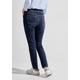 Gerade Jeans CECIL Gr. 25, Länge 28, blau (mid blue used wash) Damen Jeans Gerade 5-Pocket-Style