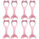 Didiseaon 8 Pcs Mascara Brush Reusable Eyeliner Applicator Eyelash Comb Silicone Molds Make up Tools for Women Makeup Lipstick Lash Cosmetics Lash Tool Face Beauty Tools Pink Silica Gel Girl