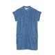 Sweatkleid MARC O'POLO "in softer, leicher Denim-Qualität" Gr. 164, Normalgrößen, blau Mädchen Kleider Sweatkleider