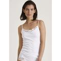 Achselhemd CALIDA "Cotton Desire" Gr. M (44/46), N-Gr, weiß Damen Unterhemden Damenwäsche