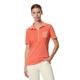 Poloshirt MARC O'POLO "mit Material-Mix-Details" Gr. XXL, orange Damen Shirts Jersey