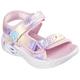 Sandale SKECHERS KIDS "UNICORN DREAMS SANDAL MAJESTIC BLISS" Gr. 27, bunt (rosa, flieder, hellgelb) Kinder Schuhe