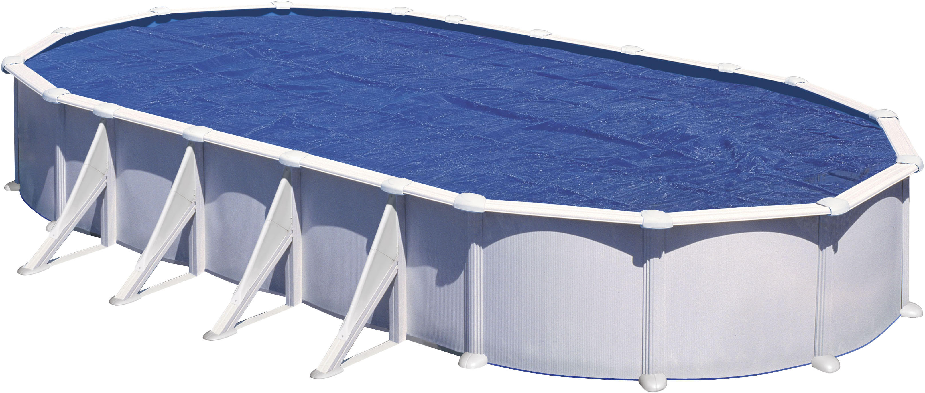 Pool-Abdeckplane GRE "Sommerabdeckplane", blau, B:335cm L:485cm, Polyethylen (PE), Planen, für Stahlwandpools Image