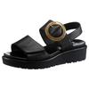 Plateausandaletten ARA "BILBAO", Damen, Gr. 42, schwarz, Nappaleder, modisch, Schuhe, Sommerschuh, Sandale, Plateauabsatzmit herausnehmbarem Fußbett