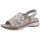 Riemchensandale ARA "HAWAII" Gr. 41, bunt (taupe multi) Damen Schuhe Keilsandaletten